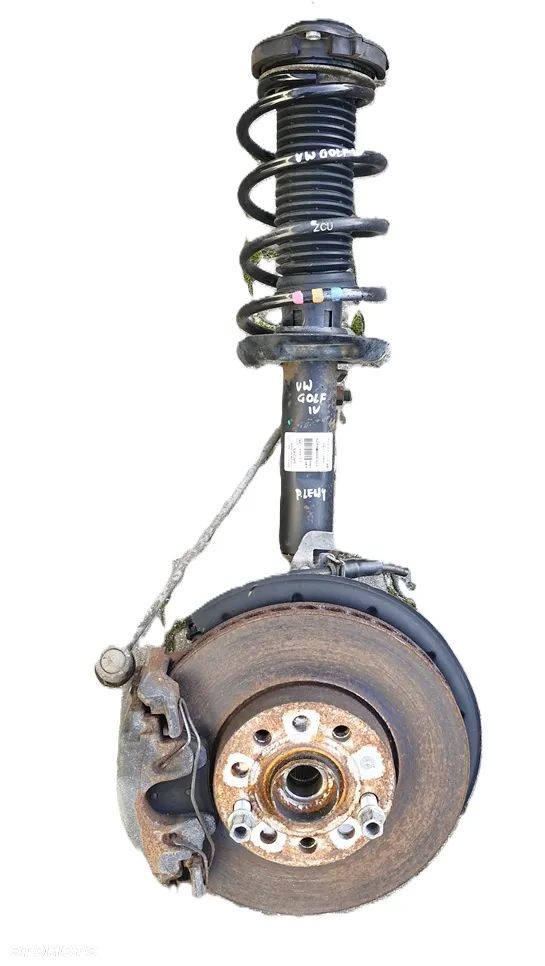 VW GOLF VI MCPERSON AMORTYZATOR PIASTA PRZEDNIA LEWA 1,6 TDI - 3