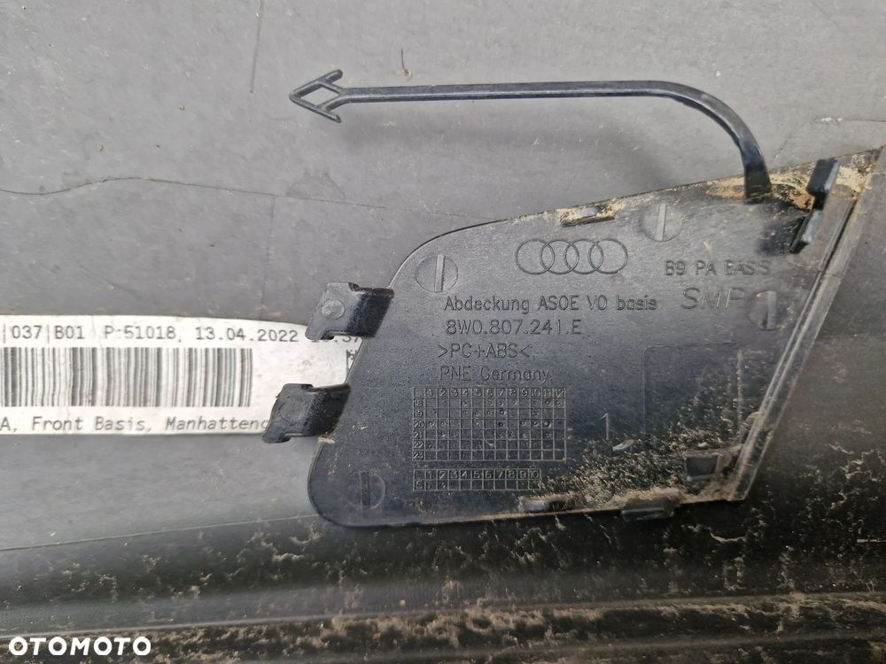 Audi A4 B9 lifting 19- zaślepka haka zderzak przedni LX7L 8W - 2