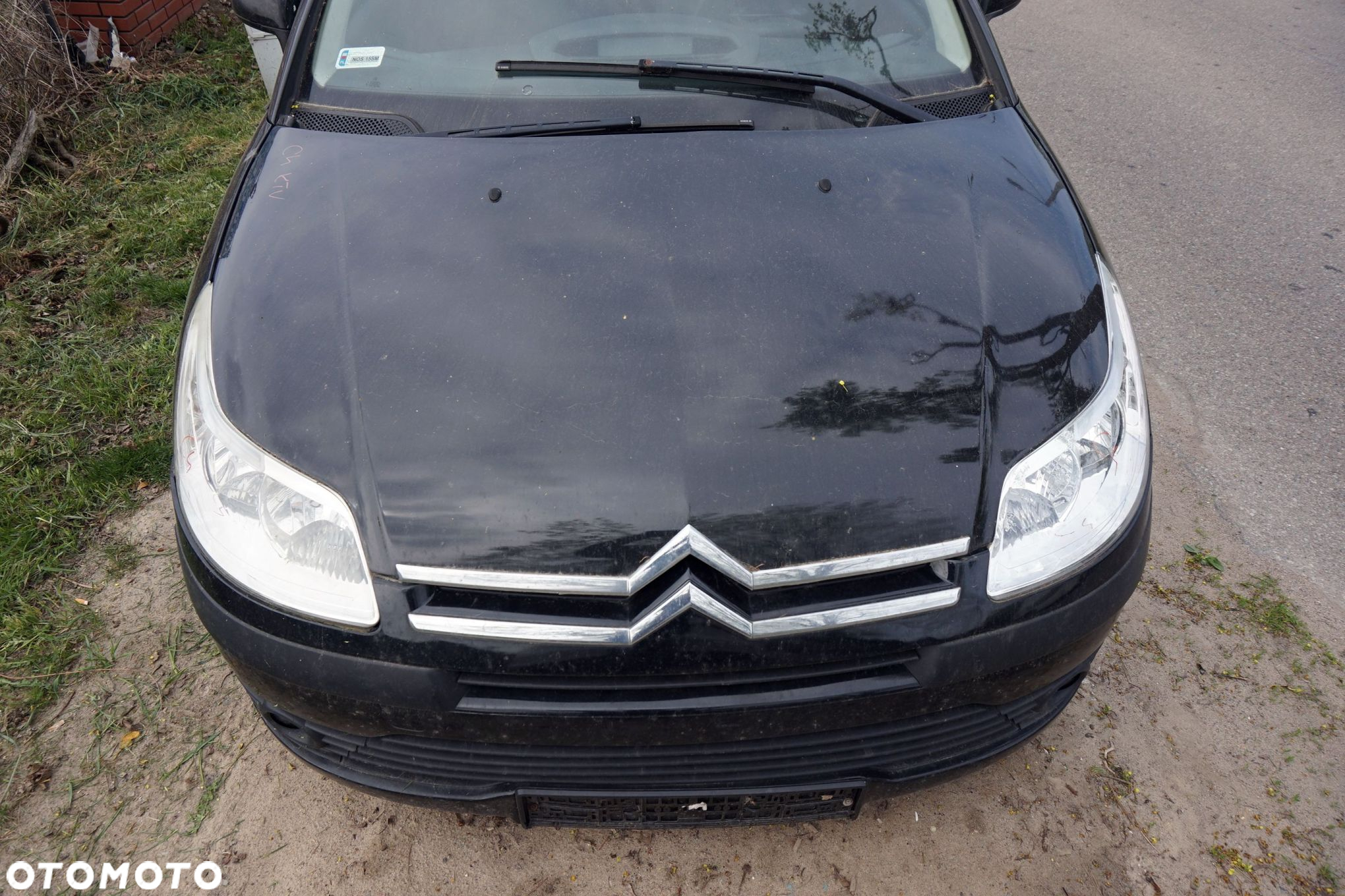MASKA ZDERZAK BŁOTNIKI LAMPY C4 I KTV  CITROEN 2004-2008 CZARNY PRZÓD KOMPLETNY - 2
