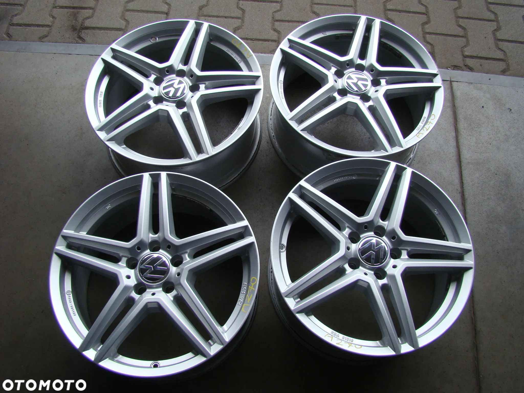 a270 5x112 VW Arteon Tiguan T-Roc Caddy Jetta Touran Passat B7 B8 Alltrack 8jx18 - 1