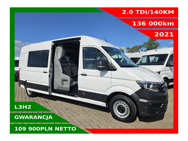 Volkswagen Crafter L3H2 *109900zł NETTO* Brygadówka 7 osób 2.0TDi/140KM