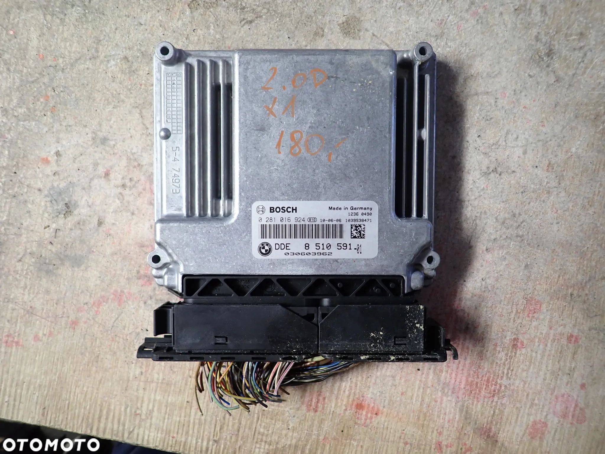 BMW X1 2.0D STEROWNIK SILNIKA 8510591 0281016924 - 1