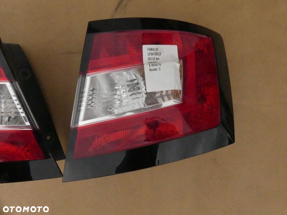 dw skoda fabia 3 lampy tył 6v6945095 6v6945096 - 3