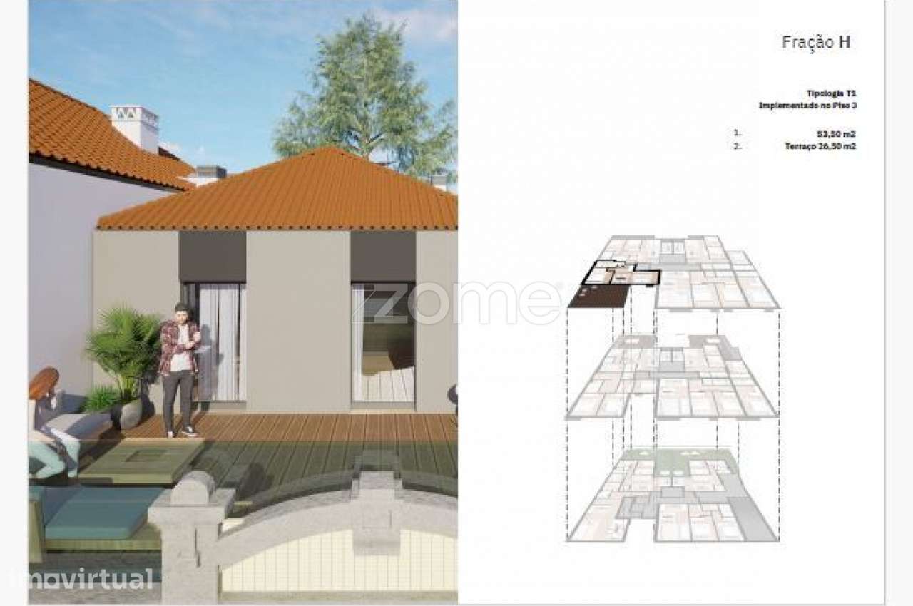 T1 Recuado c/ Terraço + Garagem | Bonfim 680 Oporto Apartments - Grande imagem: 4/20