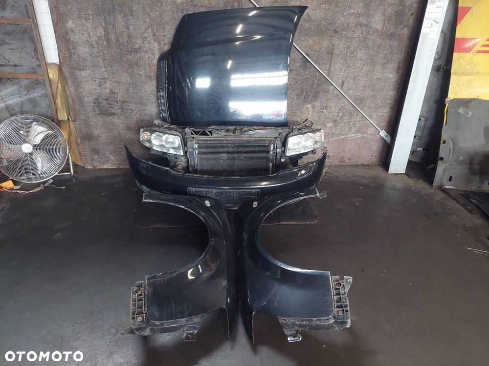 KOMPLETNY PRZÓD MASKA ZDERZAK LAMPY PAS BŁOTNIKI AUDI A4 B6 EU LY9B - 1