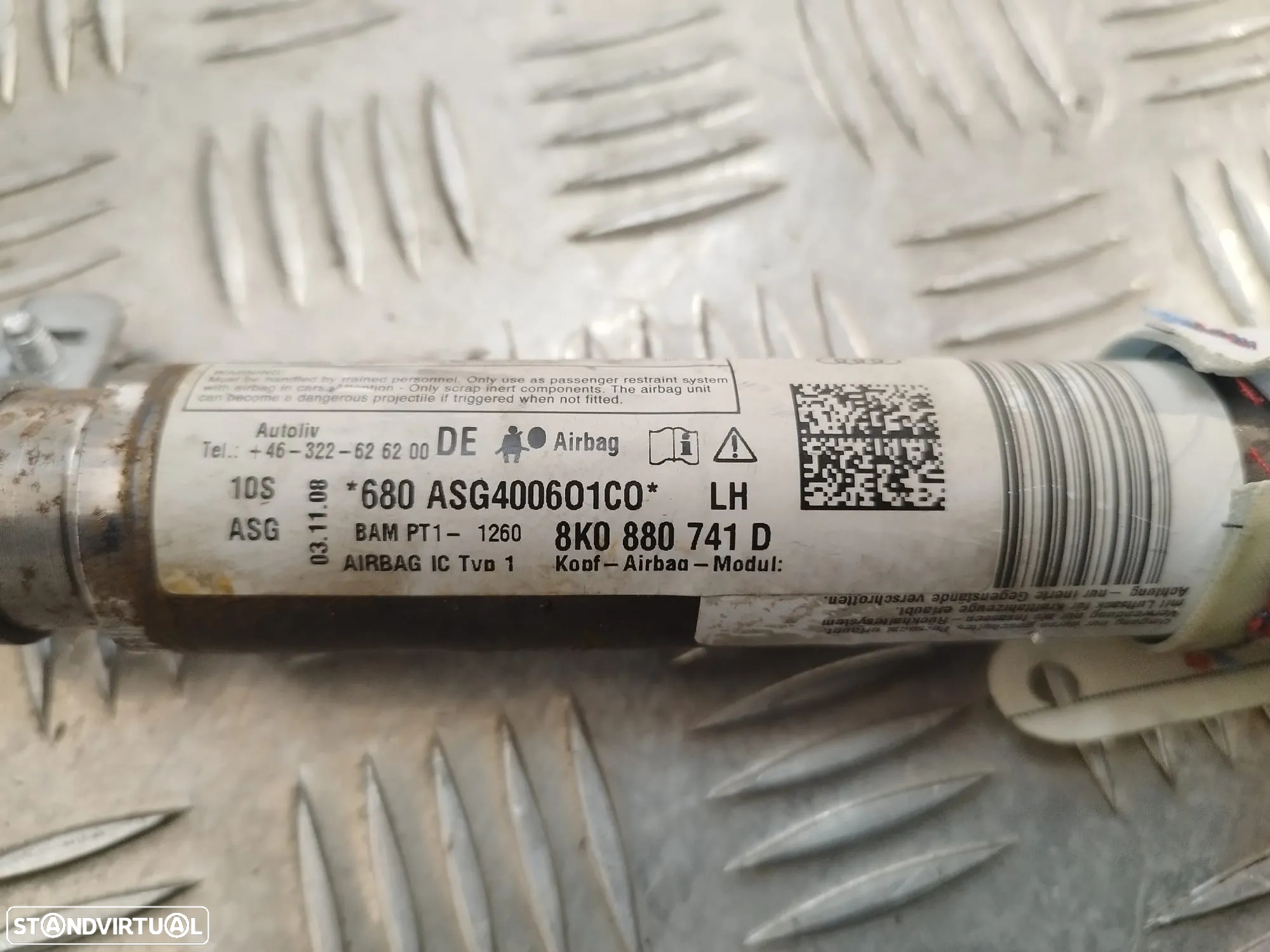 CORTINA CORTINAS AIRBAG AIRBAGS ESQUERDA DIREITA 8K0880741D 8K0880742D AUDI A4 B8 - 5
