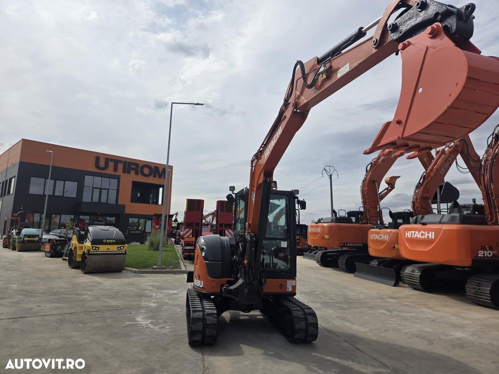 Hitachi ZX48U-6, 5 tone, CUPLA RAPIDA HIDRAULICA si 3 CUPE NOI, Lama nivelare, Masa operationala 5 tone, adancime sapare 4m, latime 2m, aer cond, Antifurt, posibilitate leasing 4 ani, senile 90% ok, PROMOTIE 40.900 EUR+Tva - 9