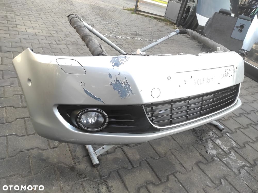 ZDERZAK PRZEDNI VW GOLF 6 PLUS XENON 6 PDC HALOGEN LA7W SREBRNY WYSYŁKA !!!!!! - 6