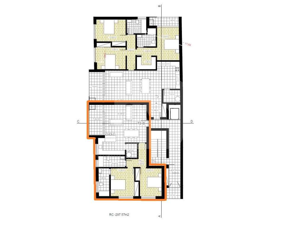 Apartamento T2 - Condomínio Privado Carreira Longa em Vila Real - Grande imagem: 2/8