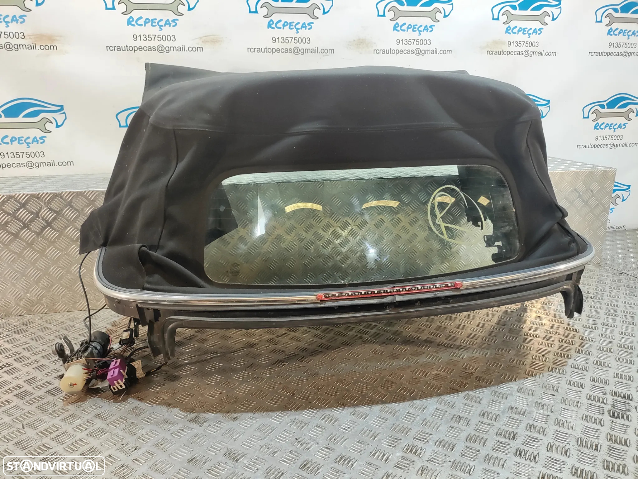 CAPOTA LONA PRETA ELETRICA ORIGINAL MINI COOPER D COOPER S MINI ONE R57 LCI CABRIO R57 VIDRO AQUECIDO - 5