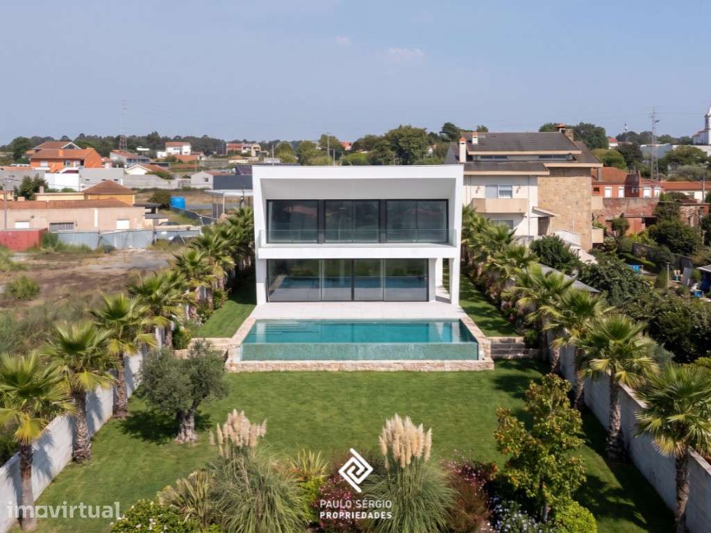 Moradia T4 de luxo com vista mar em Silvalde, Espinho. - Grande imagem: 2/60