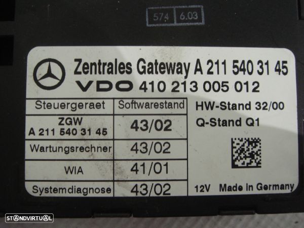 Modulo Control Gatewey Mercedes-Benz E-Class (W211) - 3