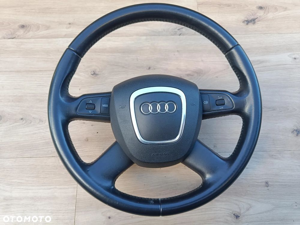 AUDI A6 C6 A8 D3 LIFT Q7 KIEROWNICA NÓWKA CZARNA SOUL 4F0419091AH - 15