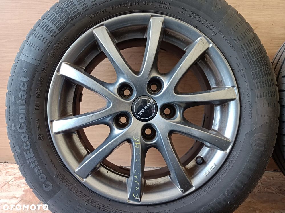 Koła alufelgi borbet z oponami letnimi 195/65R15 5x115 6,5Jx15 ET40 VW AUDI SKODA SEAT - 6