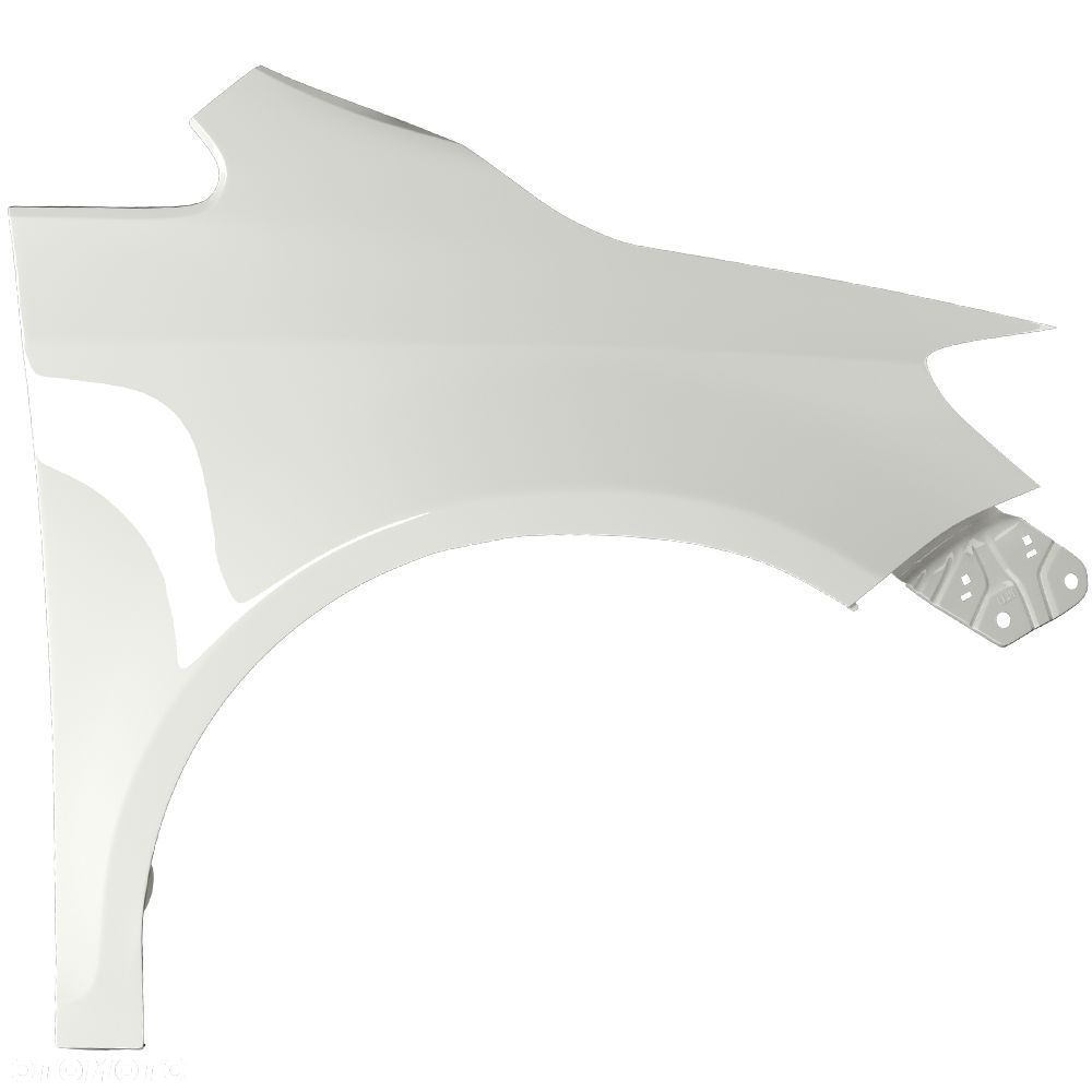 BLU Błotnik VW GOLF VI PLUS 6 + LB9A prawy biały 09-13 przód CandyWeiss - 2