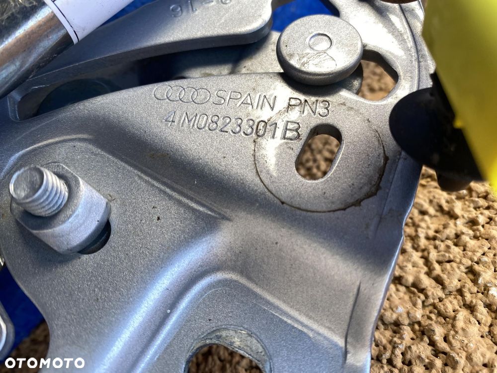 AUDI SQ7 4M 4M0823302B 4M0823301B ZAWIAS ZAWIASY MASKI KOMPLET NABÓJ - 6