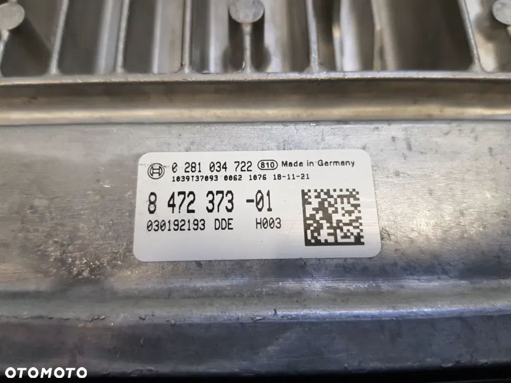 KOMPUTER STEROWNIK SILNIKA BMW 8472373 0281034722 DDE B58B - 6