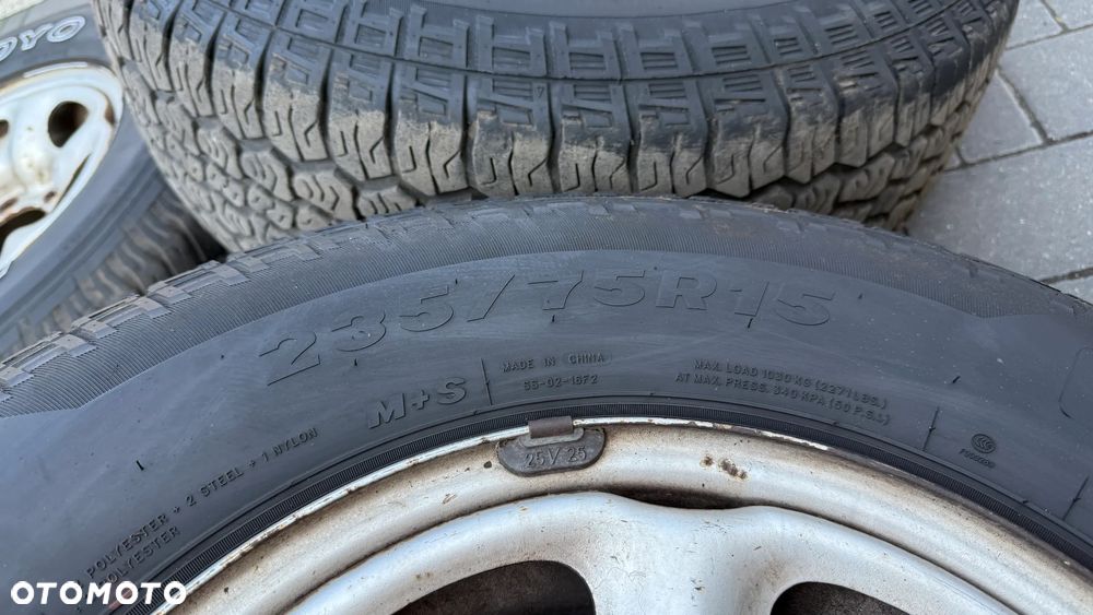 Koła terenowe 235/75 r15 6x139.7 felgi et25 4x4 SUV A/T nissan ford toyota isuzu maverick offroad - 7