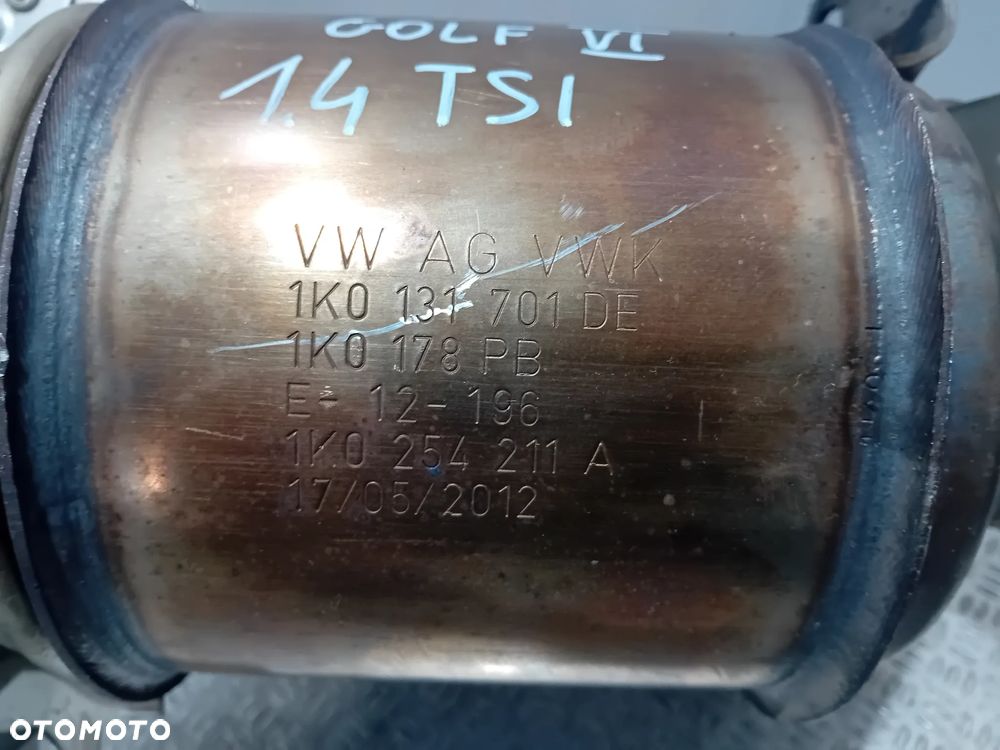 katalizator VW Golf VI 1.4 TSI 2012 1K0131701DE - 2
