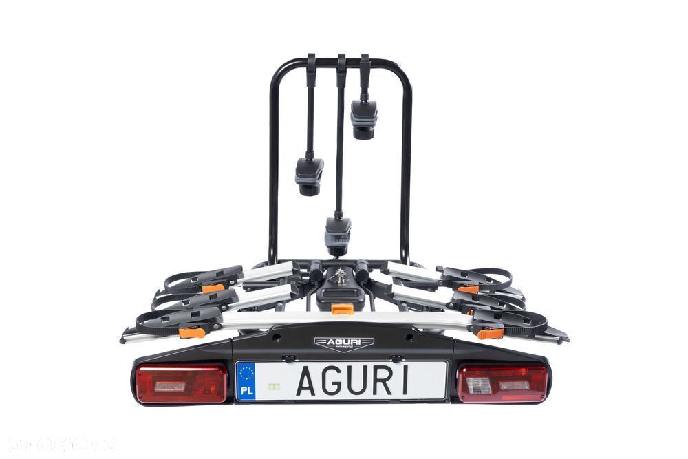 Bagażnik Platforma rowerowa hak Aguri ACTIVE BIKE PRO 3 Rowery Silver - 2