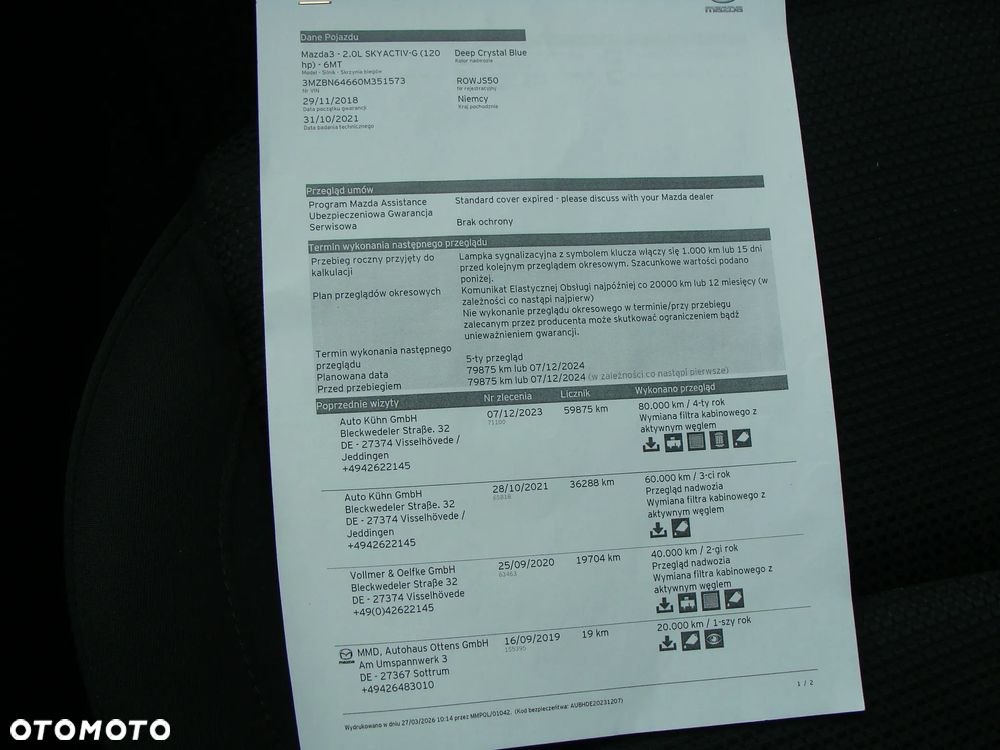 Mazda 3 SKYACTIV-G 120 Exclusive-Line - 28