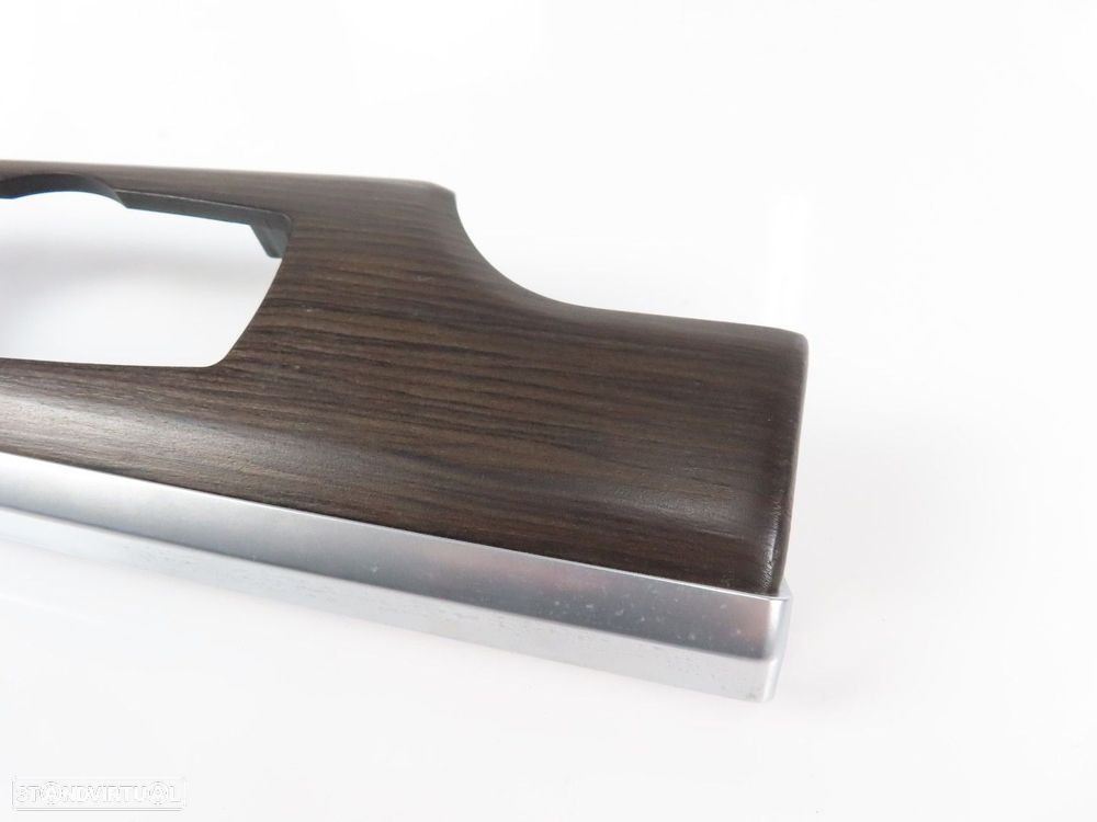 Friso do tablier em Madeira Natural Esquerdo Seminovo/ Original BMW 7 (F01, F02,... - 2