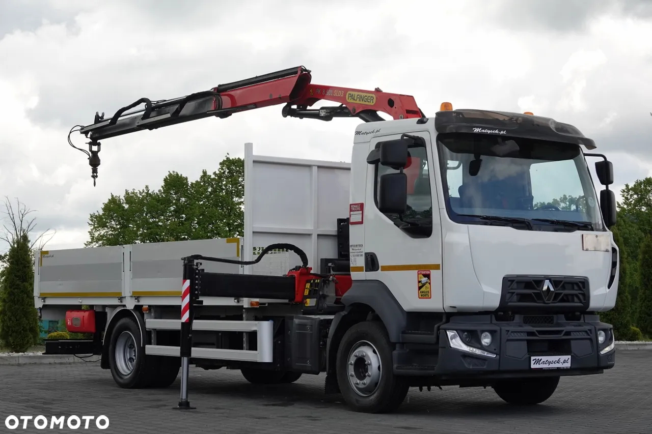 Renault D 210/  4X2 / SKRZYNIOWY 5 M + HDS PALFINGER PK 8.501 SLD A / UDŹWIG 5 580G / STEROWANIE RADIOWE / ROTATOR / SPROWADZONY - 4