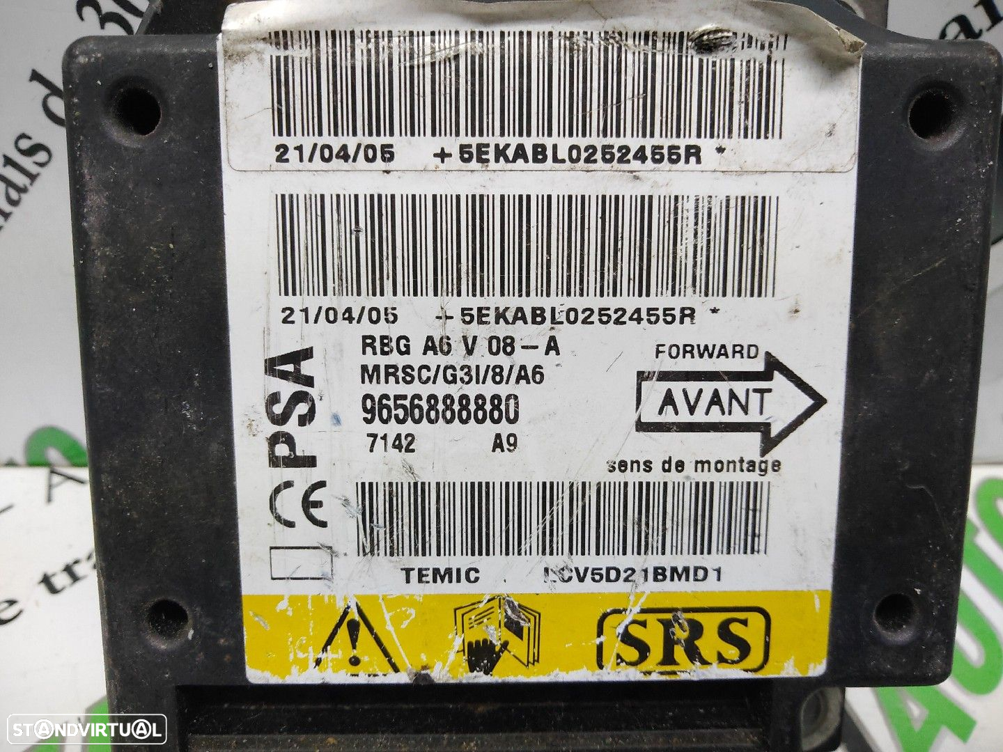 Centralina Airbags Citroën C2 (Jm_) - 2