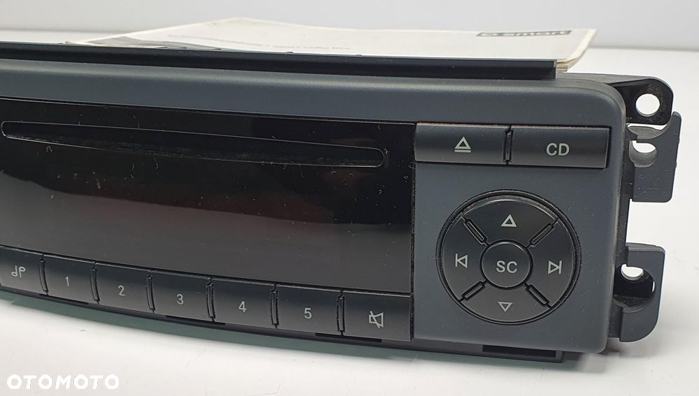 RADIO CD SMART FORFOUR 454 BE6085 A4548200379 - 2