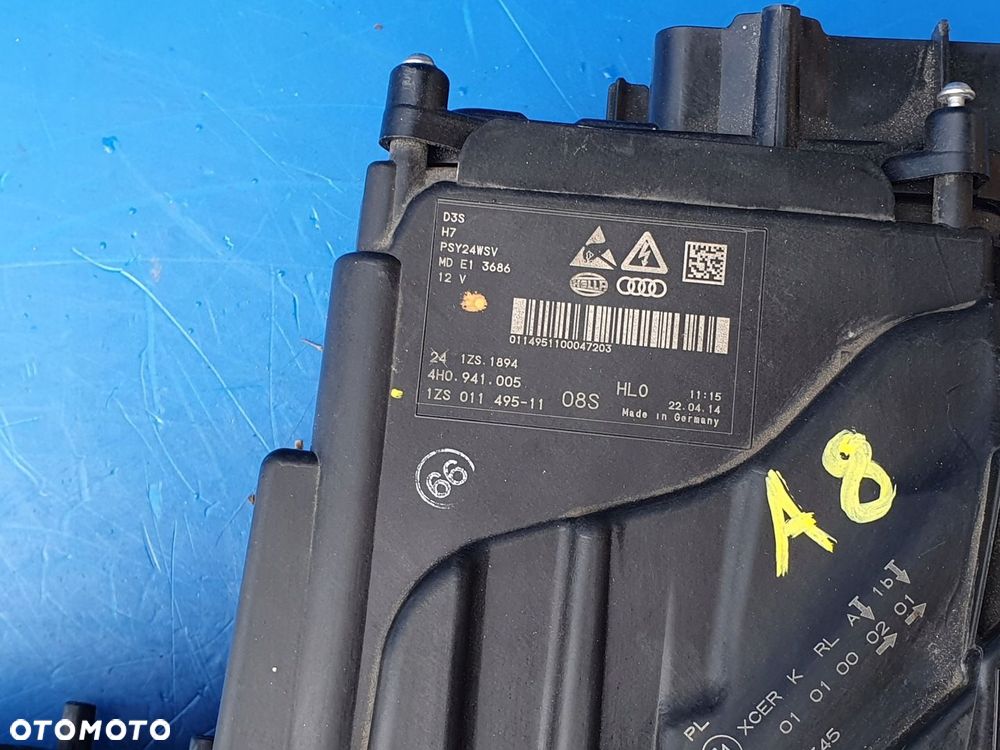 LEWY BI XENON LED AUDI A8 D4 LIFT EUROPA HELLA - 5