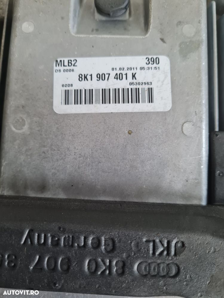Calculator Motor ECU Audi A4 B8 A5 8T 2.7 Tdi Euro 5 Cutie Automata Cod 8K1907401K Dezmembrez Audi A5 8T 2.7 Tdi Euro 5 Motor CGKA Cutie Automata MMW Bixenon Volan Stanga - Dezmembrari Arad - 5