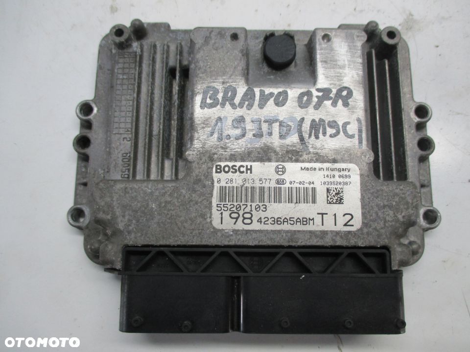 FIAT BRAVO 07R 1.9 JTD KOMPUTER 0281013577