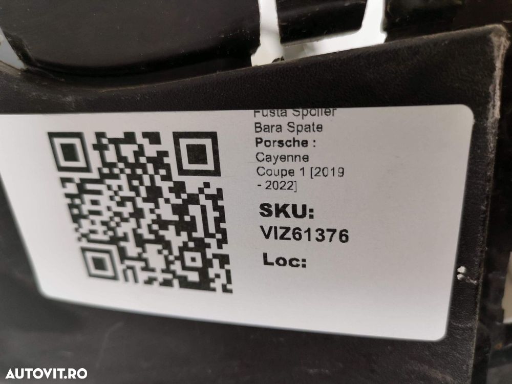 Fusta Spoiler Bara Spate Porsche  Cayenne Coupe 1 2019 2020 2021 2022 - 8