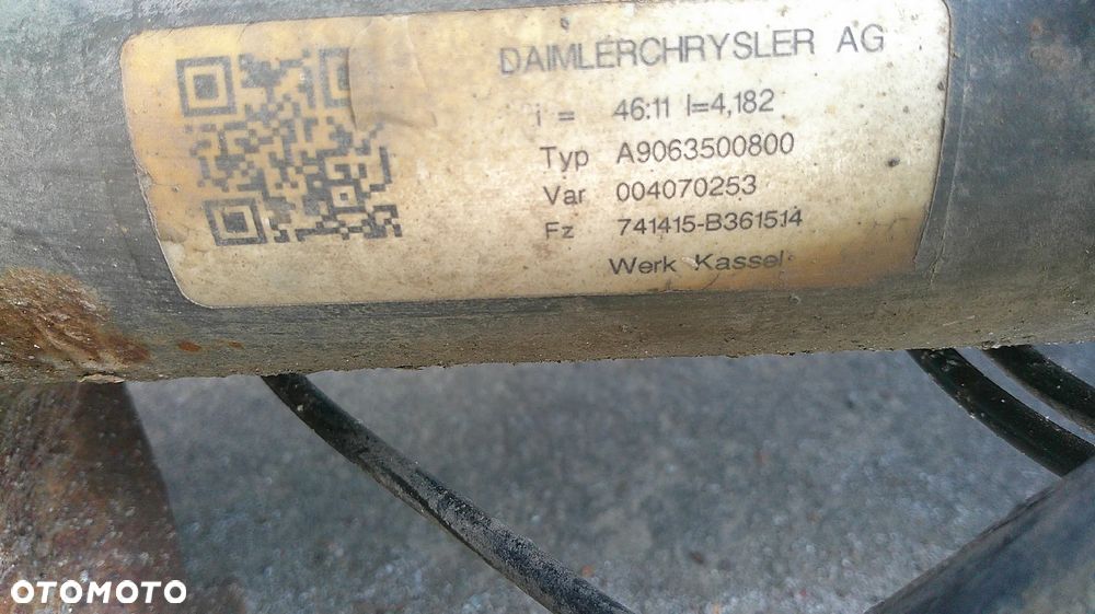 MERCEDES SPRINTER 906 2.2 CDI TYLNY MOZT A9063500800 - 4