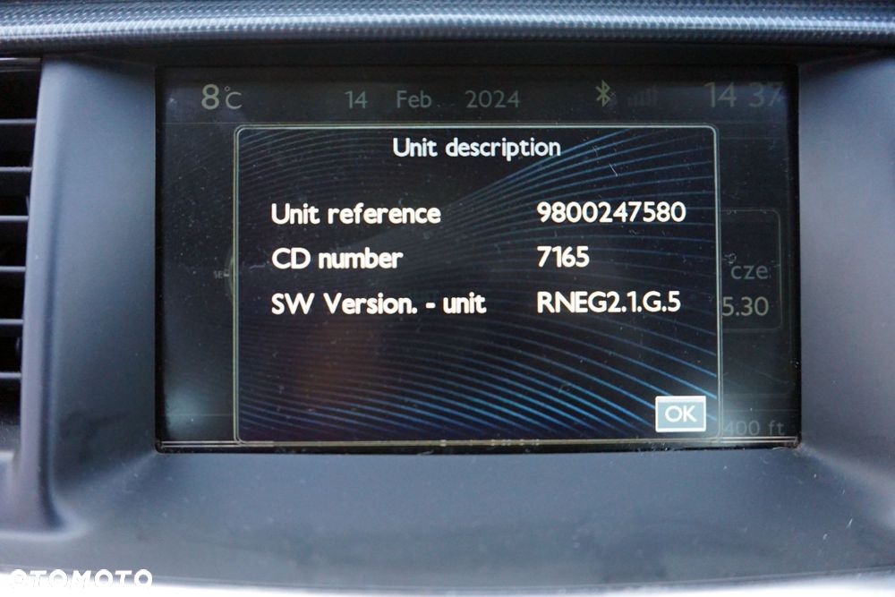 RADIO NAWIGACJA FABRYCZNA 508 I SW 9800247580 RNEG2 PEUGEOT 2010-2018 - 5