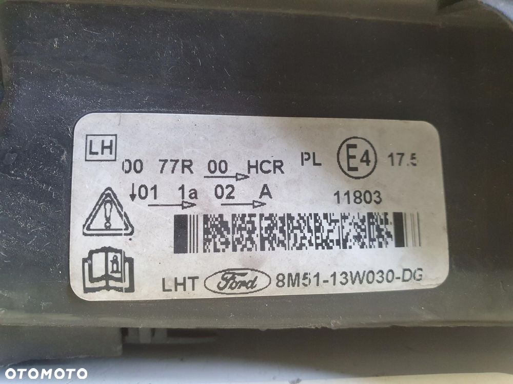 LAMPA LEWA Ford Focus II MK2 LIFT lewy przód przednia anglik 8M51-13W030-DG - 14