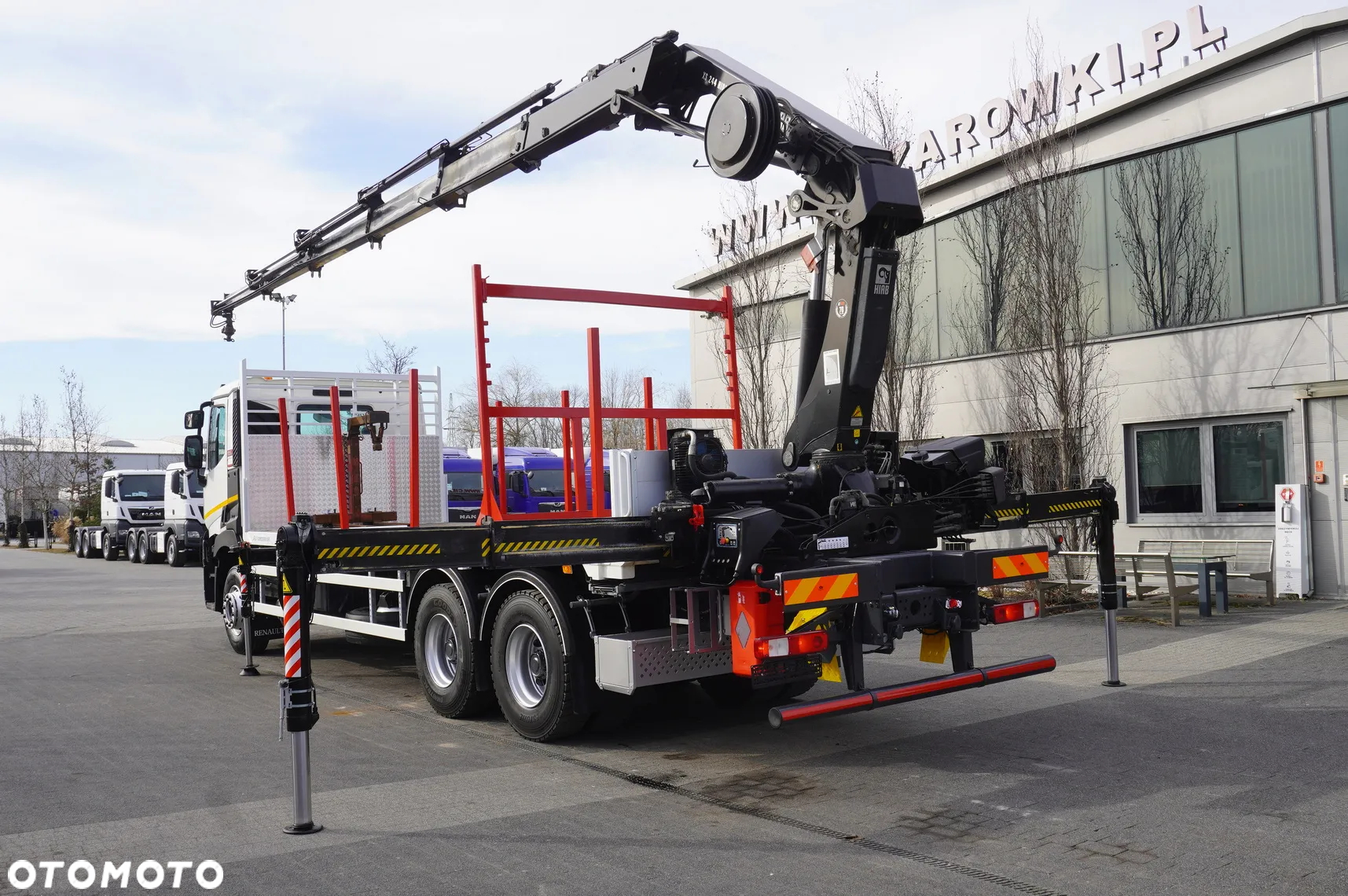 Renault C430 / Dźwig HIAB 244 EP-5 HIDUO 8400 kg 15 m / Platforma z kłonicami - 13