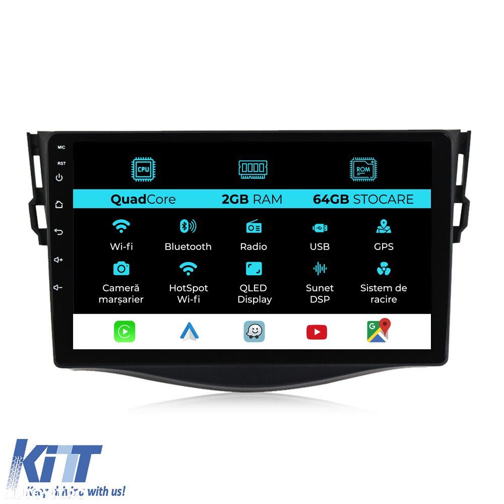 Navigatie Dedicata Toyota Rav 4 (2006-2013), 9Inch, 2Gb Ram, 64Gb Stoc - 1