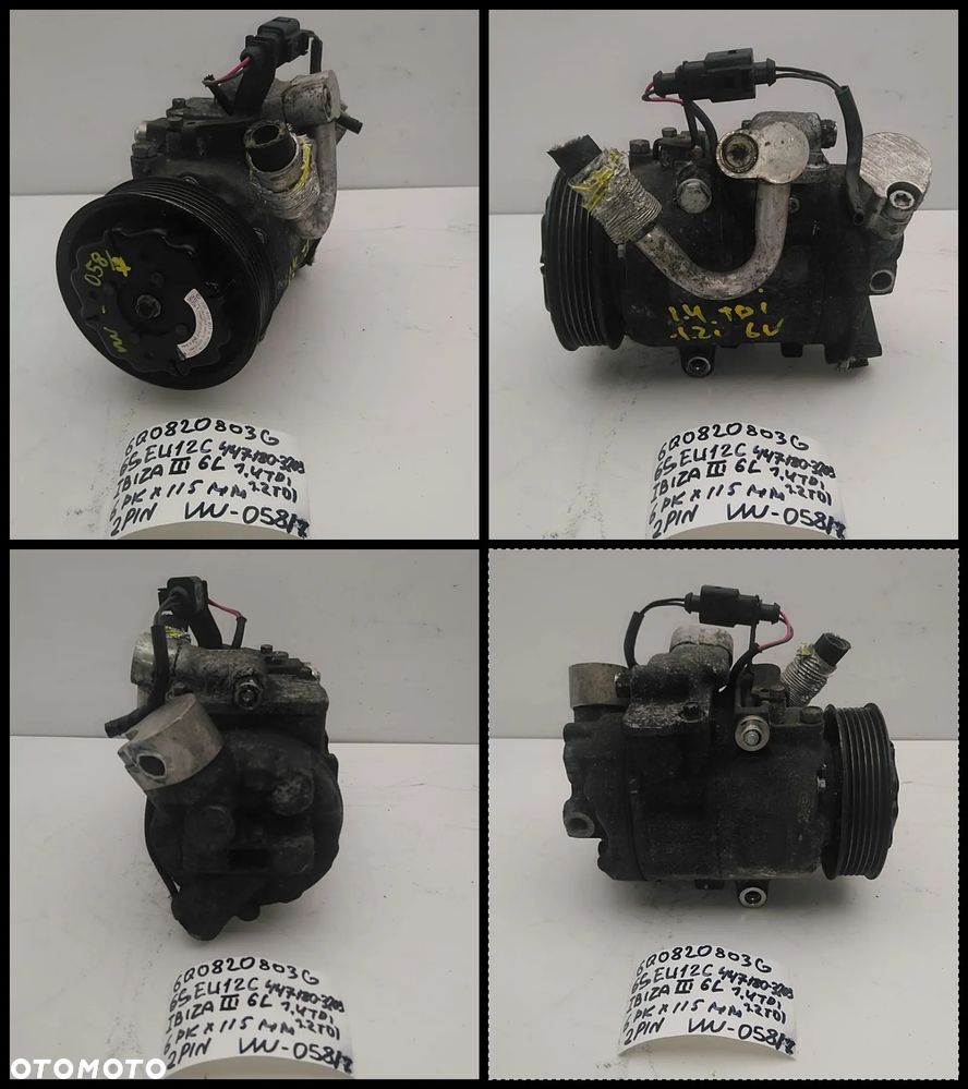 VW  VW51-VW100 SPRĘŻARKA KOMPRESOR KLIMATYZACJI AUDI SEAT SKODA  AUKCJA (2) - 9