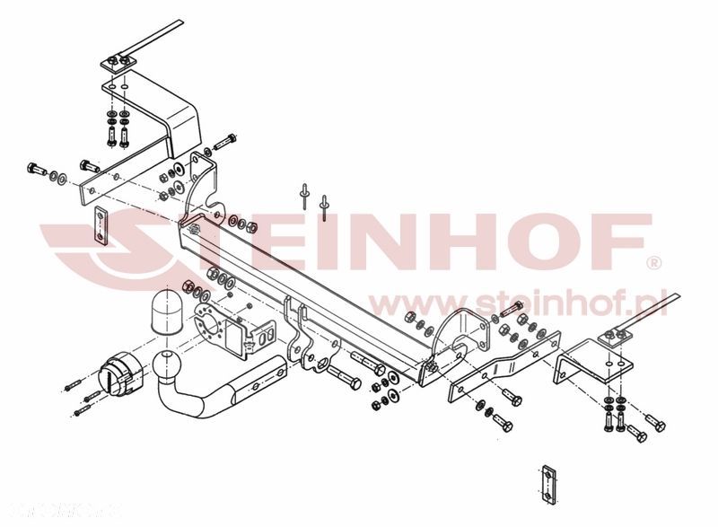 Hak Holowniczy + MODUŁ 7PIN do Fiat 500 od 2007 - 2