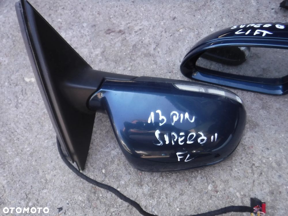 Skoda Superb II 2 Lift FL lusterko lewe prawe LW5Q F0F0 13pin 13 pin - 2