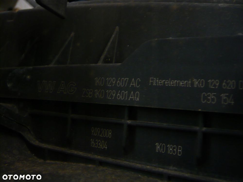 podstawa obudowa filtra powietrza 1k0129607ac volkswagen golf v - 2