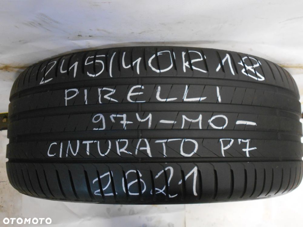 OPONY 245/40R18 PIRELLI CINTURATO P7 MO DOT 2621 6.8MM - 2