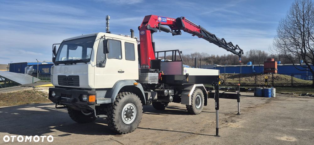 MAN LE 4x4 + nowy żuraw crane HDS HMF 3220-K5 RCS - 6