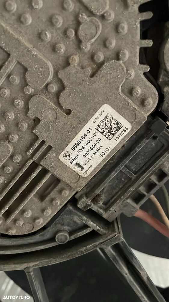 Electroventilator termocupla BMW SERIA 5 G30 G31 2.0 benzina hybrid 1742 7953400 01, 8686164 01 - 2