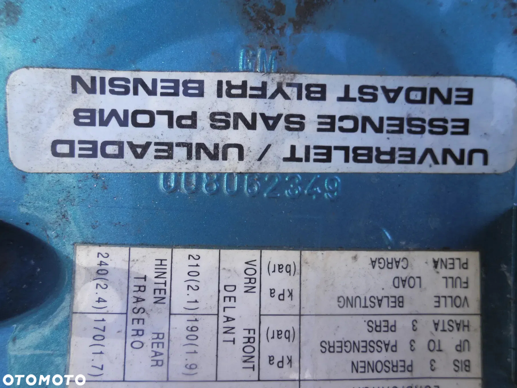 KLAPKA WLEWU PALIWA OPEL CORSA B COMBO B 008062348 008062349 WIELE SZTUK RÓŻNE KOLORY - 14