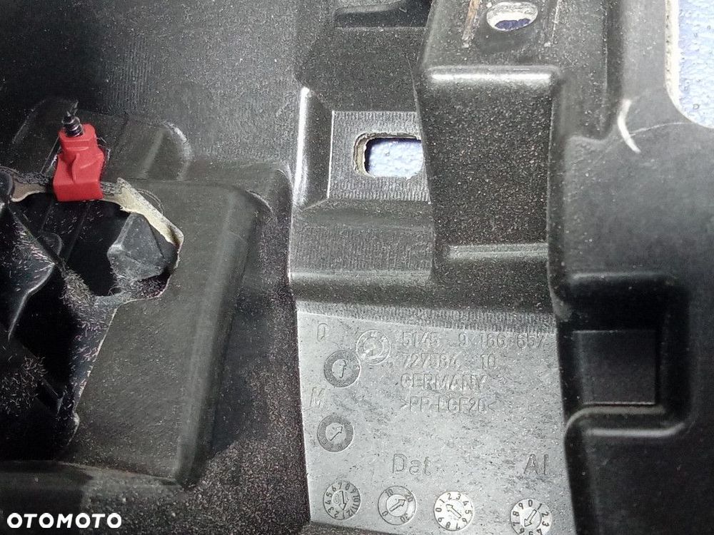 BMW 5 F10 F11 DESKA ROZDZIELCZA KONSOLA HUD EU 9166657 - 9