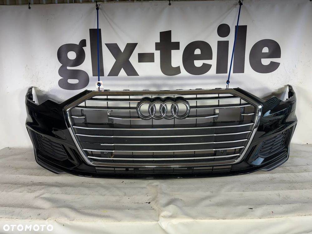 Audi A6 C8 S Line Zderzak Przód Przedni 6xPDC Radar Sprysk LY9T 4K0807437C - 1