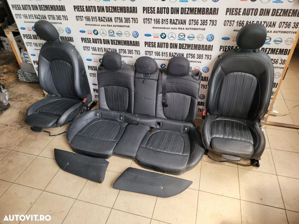Interior Scaune Fata Spate Bancheta Din Piele Cu Incalzire Mini Clubman F54 Dupa 2015 Volan Stanga - 2