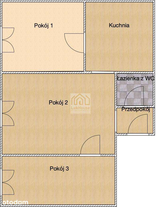 3-POKOJOWE MIESZKANIE Z MIEJSKIM OGRZEWANIEM-SZOMBIERKI - Pełny obrazek: 5/7